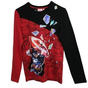 NWT Desigual Boy's Avengers Print Details Sweater Multicolor Sz 11/12 Years